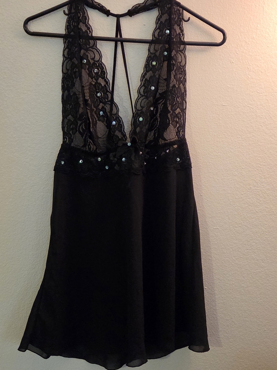 Frederick's of Hollywood Other - Frederick's of Hollywood Black Lace & Sequin Chemise